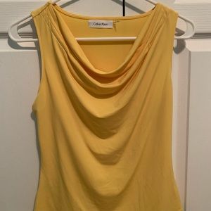Calvin Klein yellow sleeveless top size PS